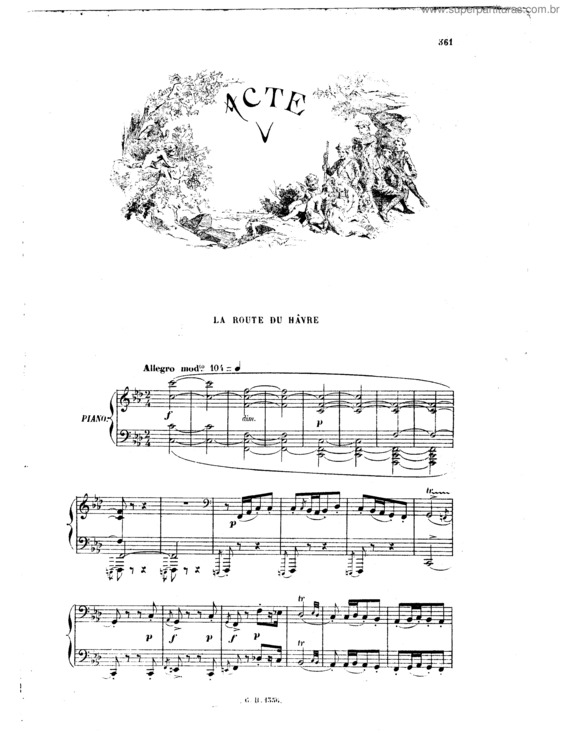Partitura da música Manon v.6