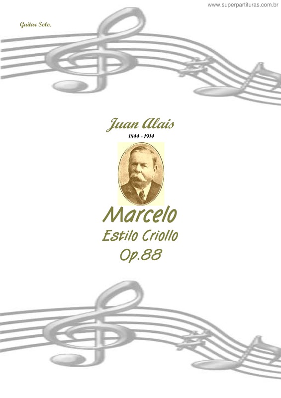 Partitura da música Marcelo