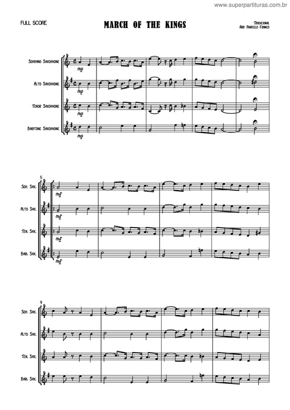 Partitura da música March Of The Kings