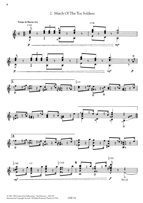 Partitura da música March Of The Toy Soldiers (The Nutcracker Suite)