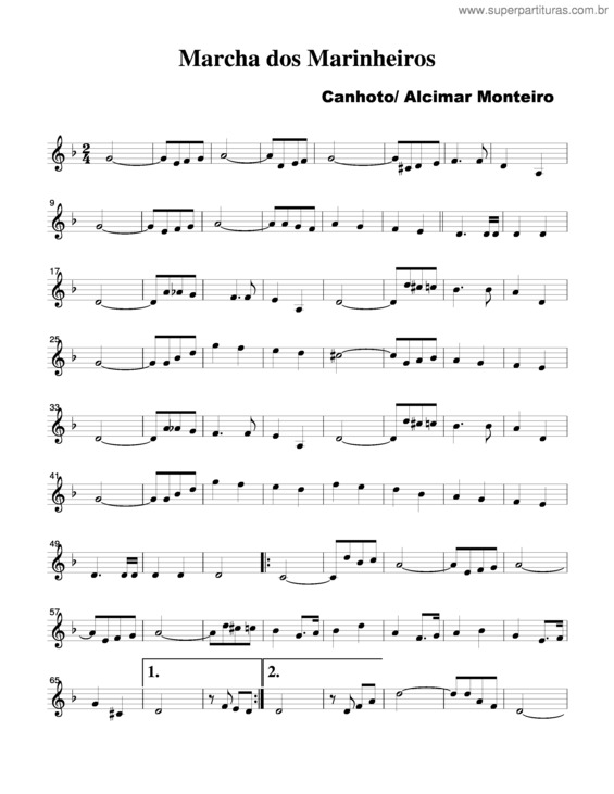 Partitura da música Marcha Do Marinheiro v.2