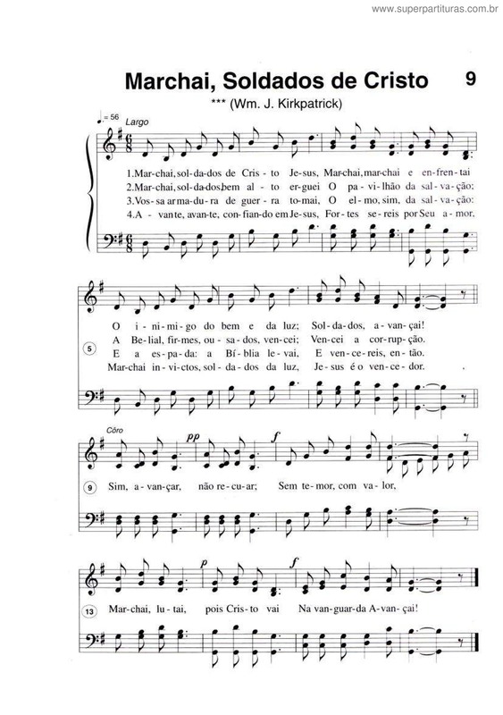 Partitura da música Marchai, Soldados De Cristo v.2