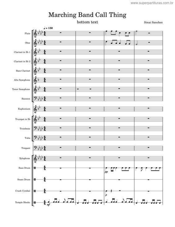 Partitura da música Marching Band Call Song Thing1