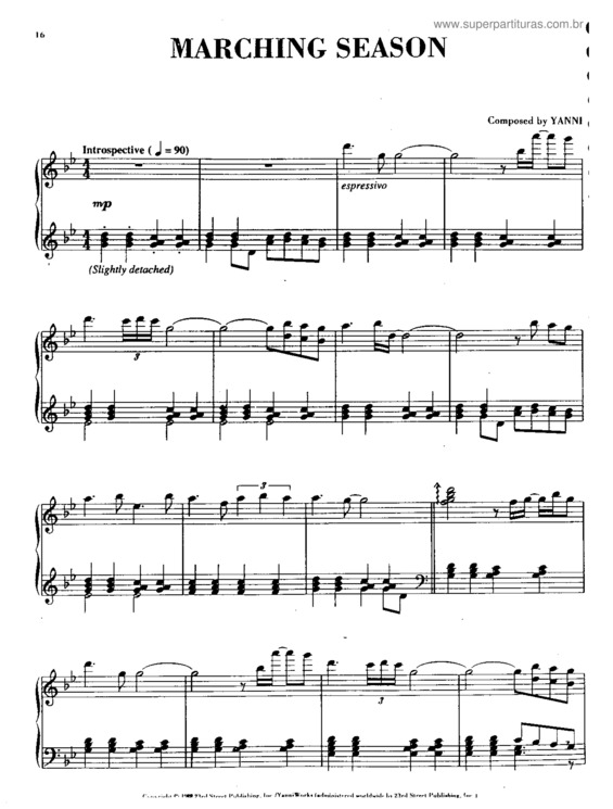 Partitura da música Marching Season v.2