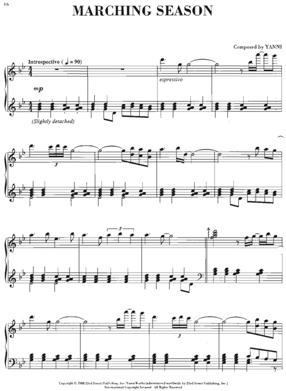 Partitura da música Marching Season v.3