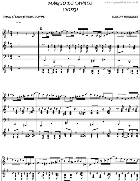 Partitura da música Marcio Do Cavaco v.2