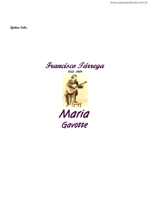 Partitura da música Maria v.9