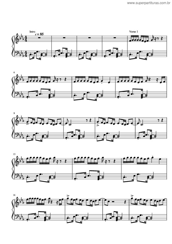 Partitura da música Marian Hill – Down – Piano Cover With Impro