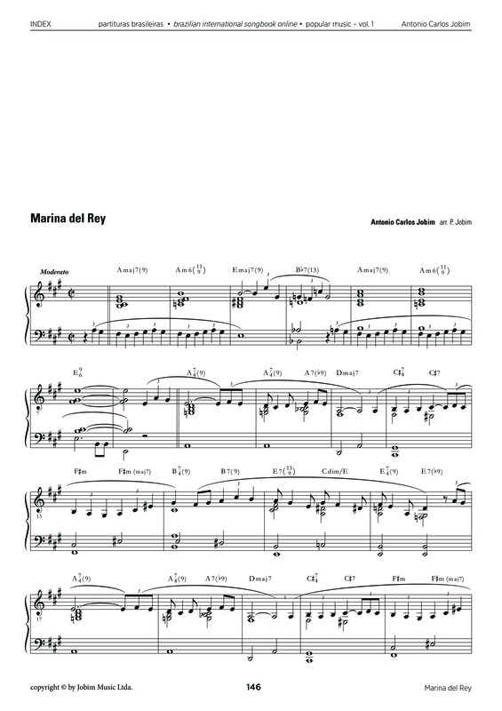 Partitura da música Marina Del Rey