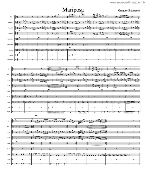 Partitura da música Mariposa v.10