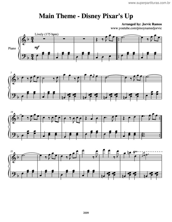 Partitura da música Married Life