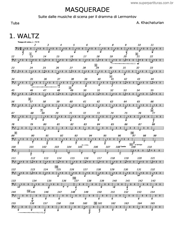 Partitura da música Masquerade v.17