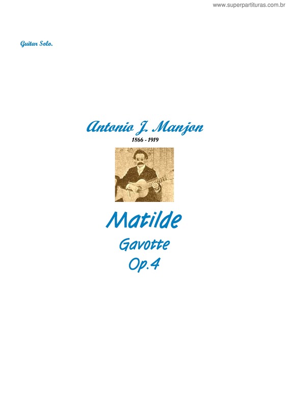 Partitura da música Matilde v.2