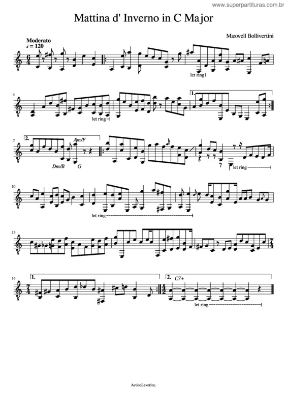 Partitura da música Mattina D` Inverno In C–Major