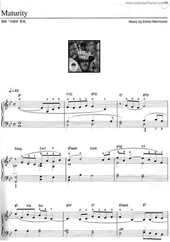 Partitura da música Maturity