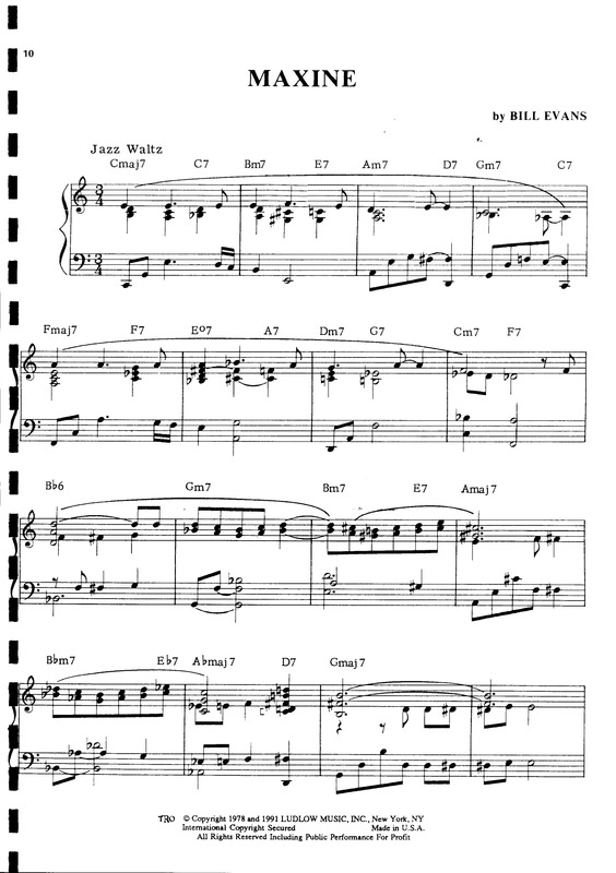 Partitura da música Maxine v.2