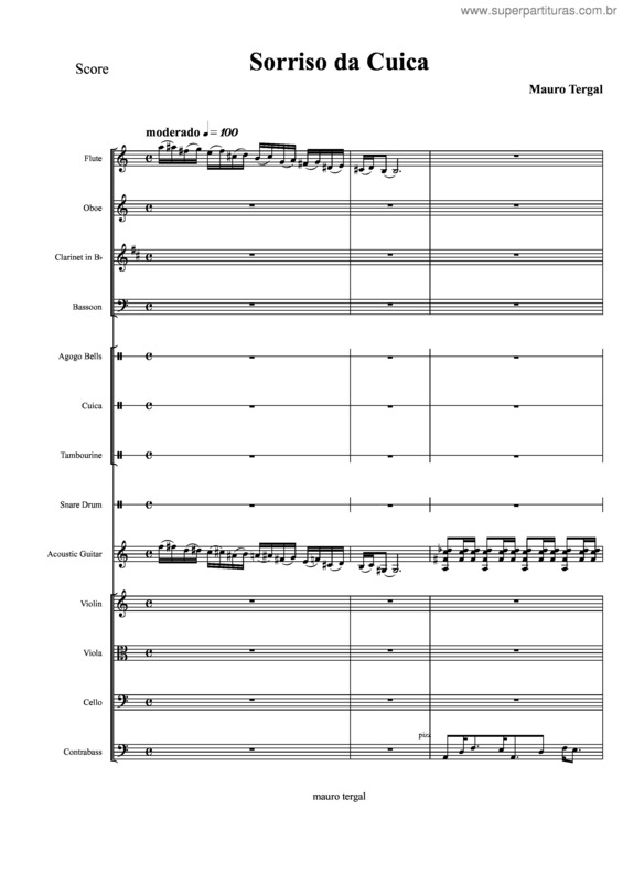 Partitura da música Maxixe