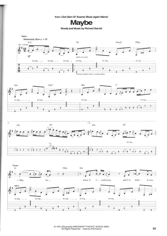 Partitura da música Maybe v.4