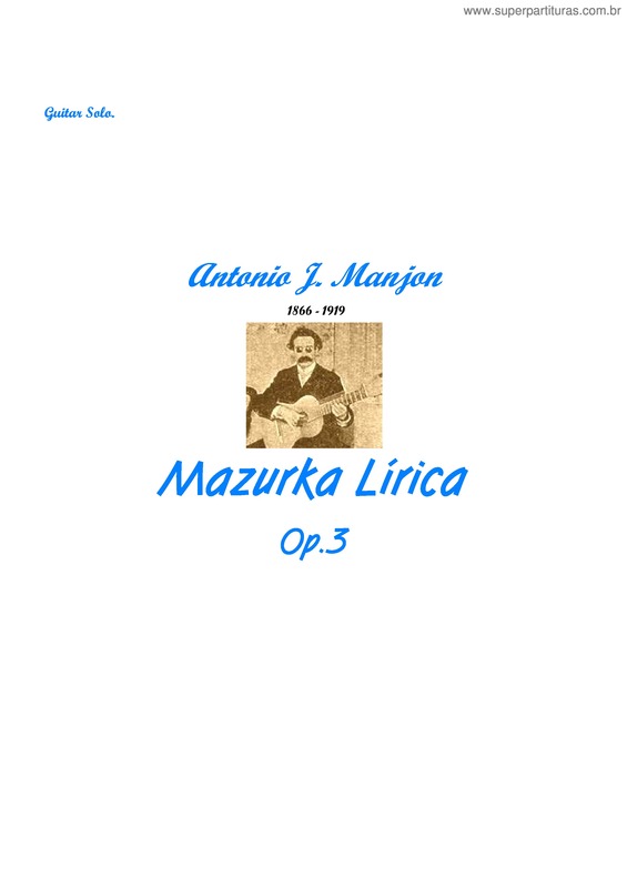 Partitura da música Mazurka Lírica