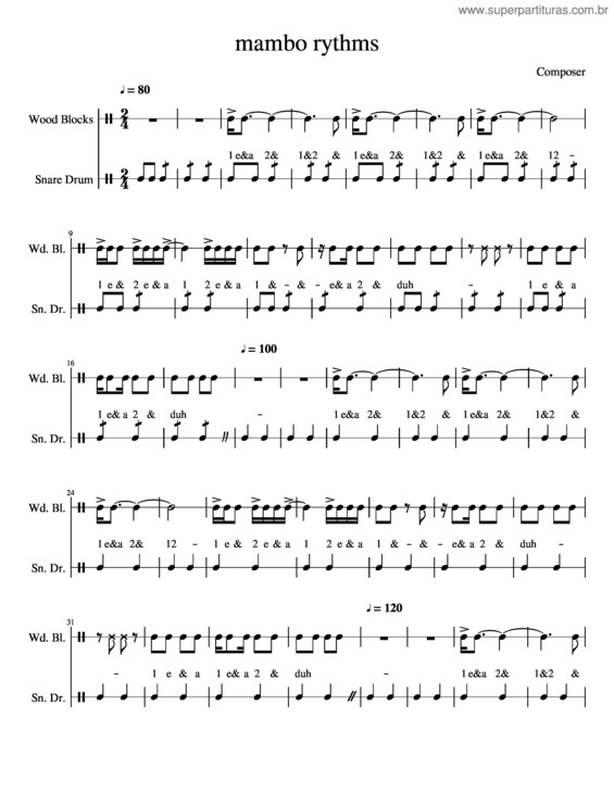 Partitura da música Mbo Ehs 2K18