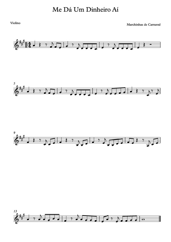 Partitura da música Me Dá Um Dinheiro Aí v.10