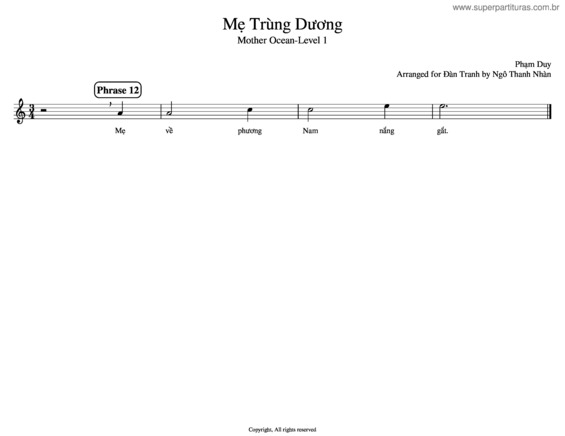 Partitura da música Me Trung Duong P 12 Pham Duy Ngo Thanh Nhan Level 1 0 Musescore