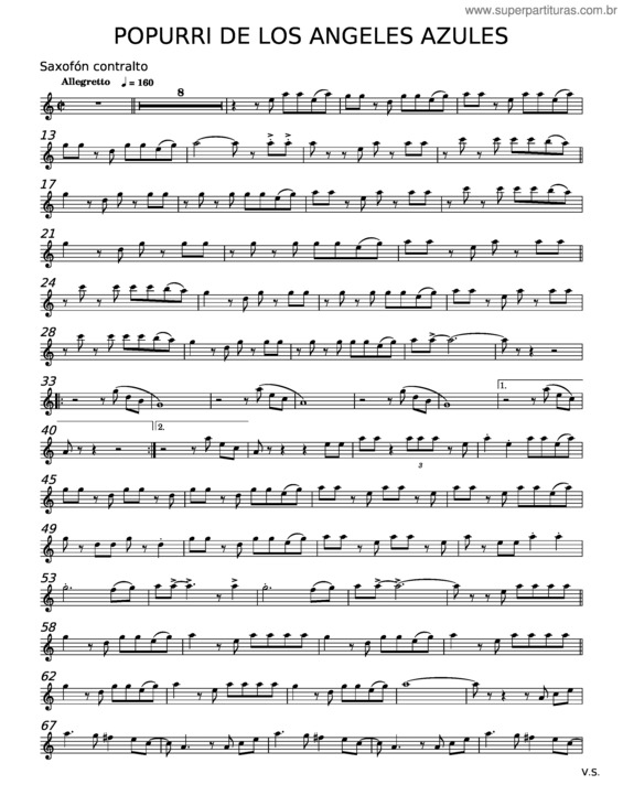 Partitura da música Medley – Los Angeles Azules