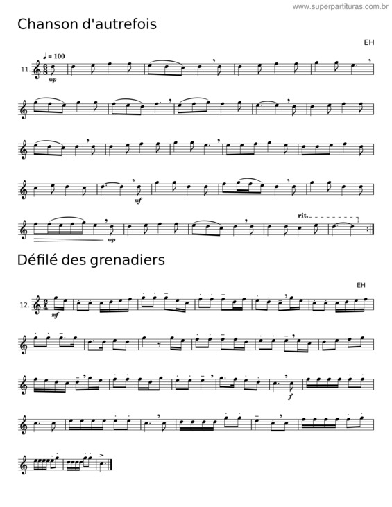 Partitura da música Medley – Misc