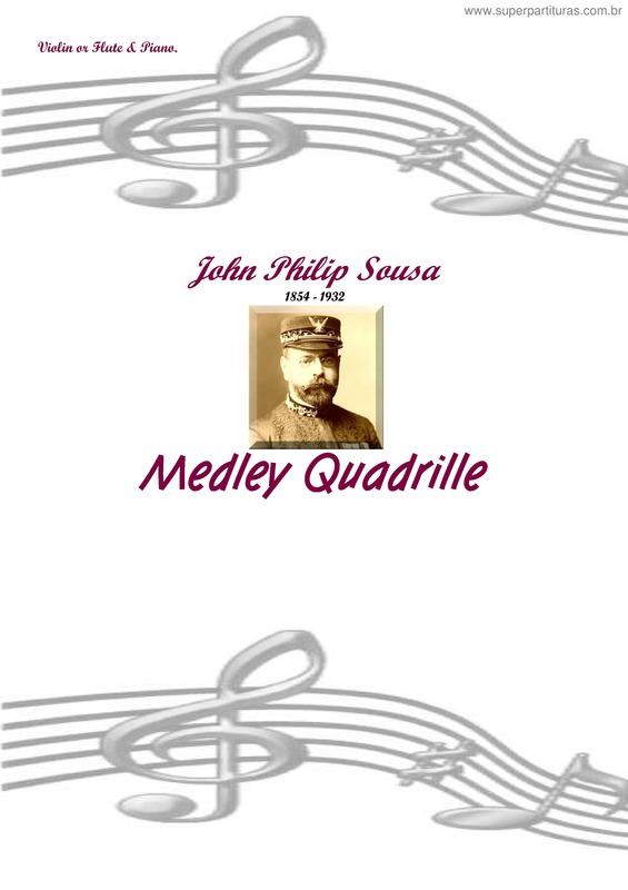 Partitura da música Medley Quadrille