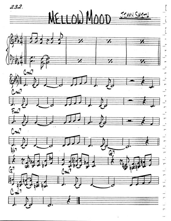 Partitura da música Mellow Mood v.3