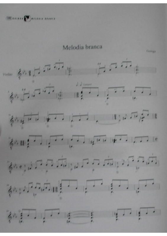 Partitura da música Melodia Branca