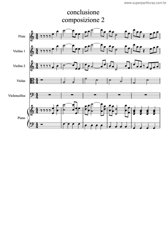 Partitura da música Melodia Di Primavera