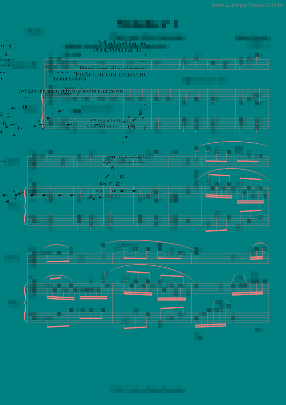 Partitura da música Melodia nº 1