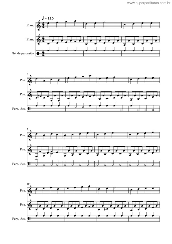 Partitura da música Melodia v.6