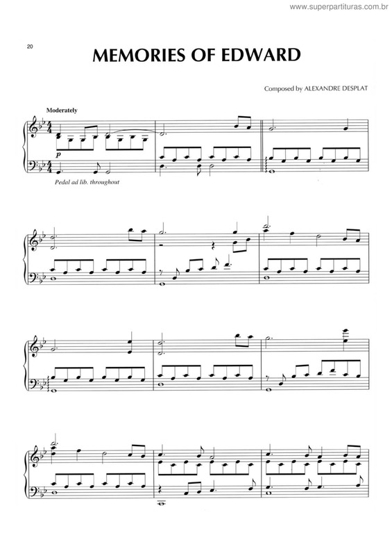 Partitura da música Memories of Edwards