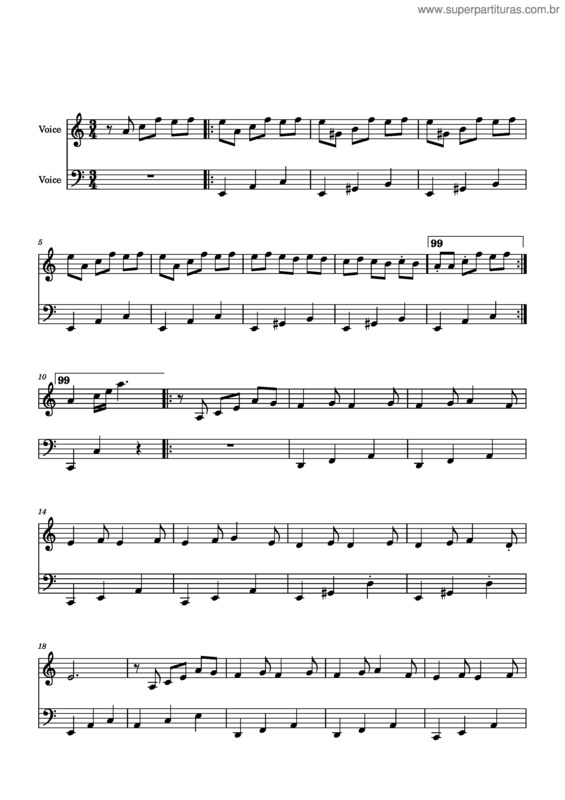 Partitura da música Mercedita – Canciones Populares