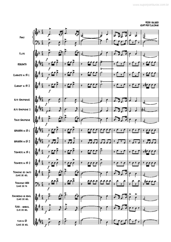 Partitura da música Mestre José Tereziano