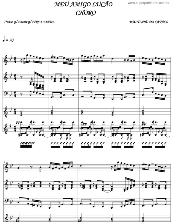 Partitura da música Meu Amigo Lucão v.5