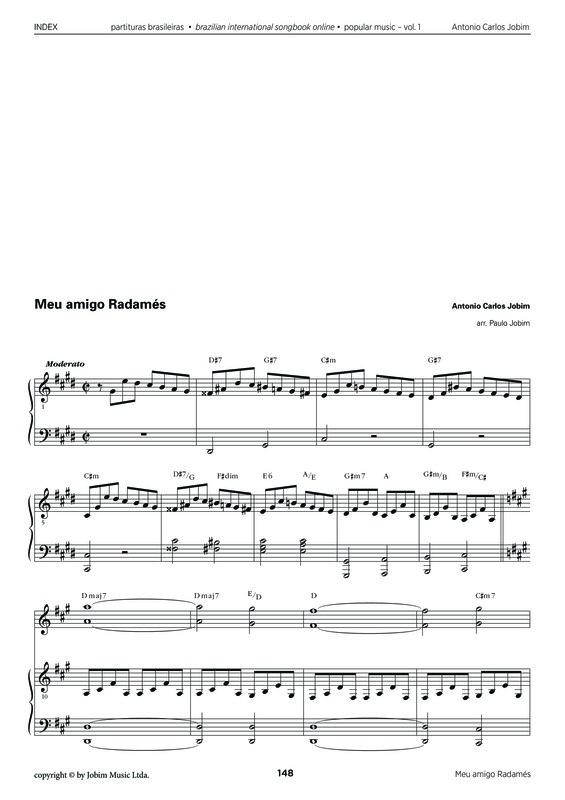 Partitura da música Meu Amigo Radamés