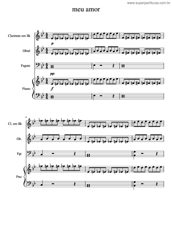 Partitura da música Meu Amor 2