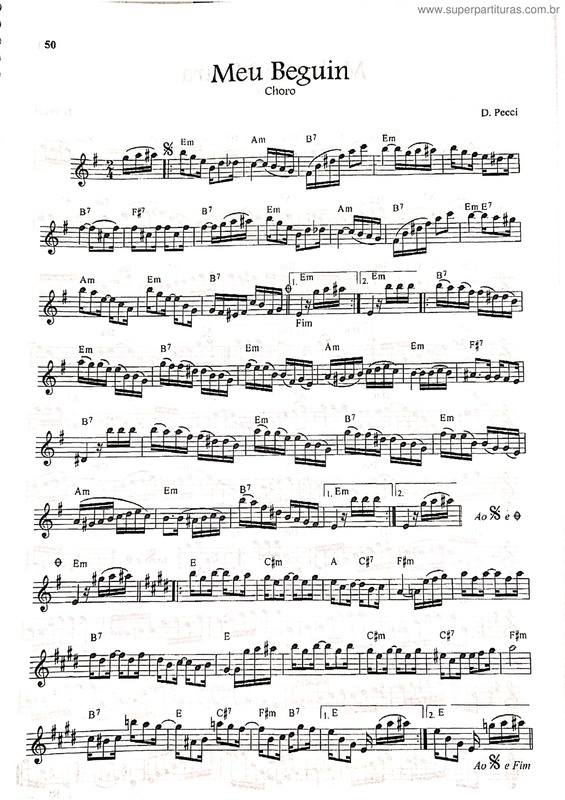 Partitura da música Meu Beguin v.7