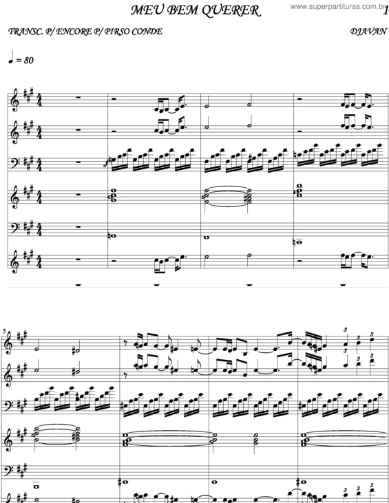 Partitura da música Meu Bem Querer v.7