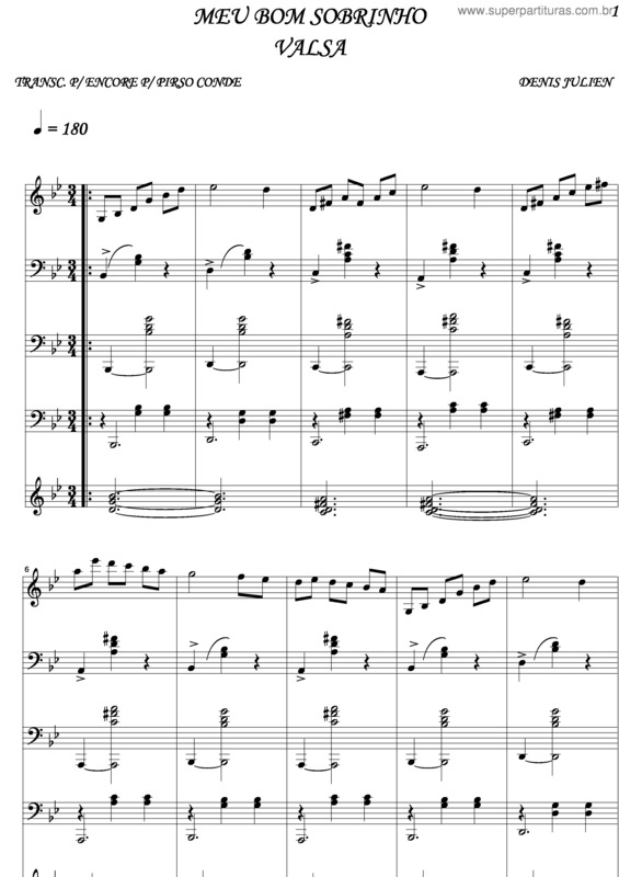 Partitura da música Meu Bom Sobrinho