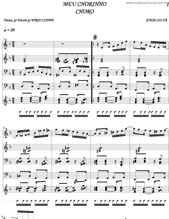 Partitura da música Meu Chorinho v.5