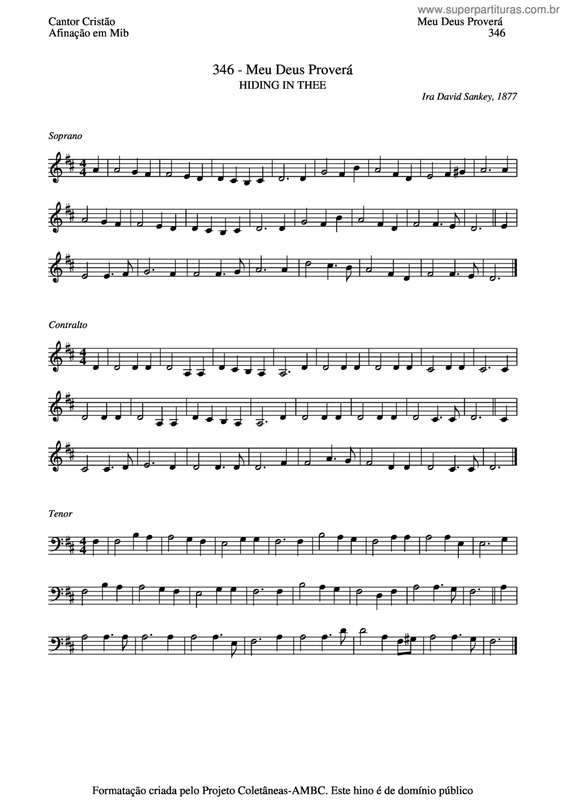 Partitura da música Meu Deus Proverá v.5