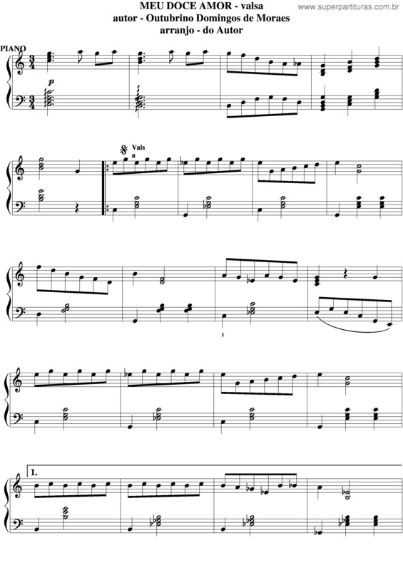 Partitura da música Meu Doce Amor v.4