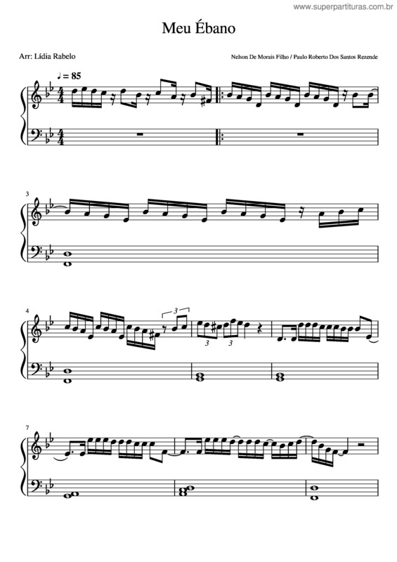 Partitura da música Meu Ébano v.18