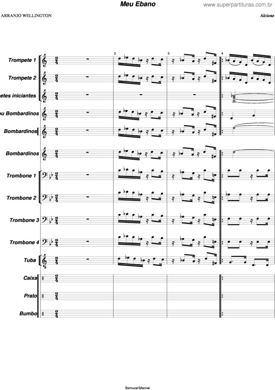 Partitura da música Meu Ébano v.4