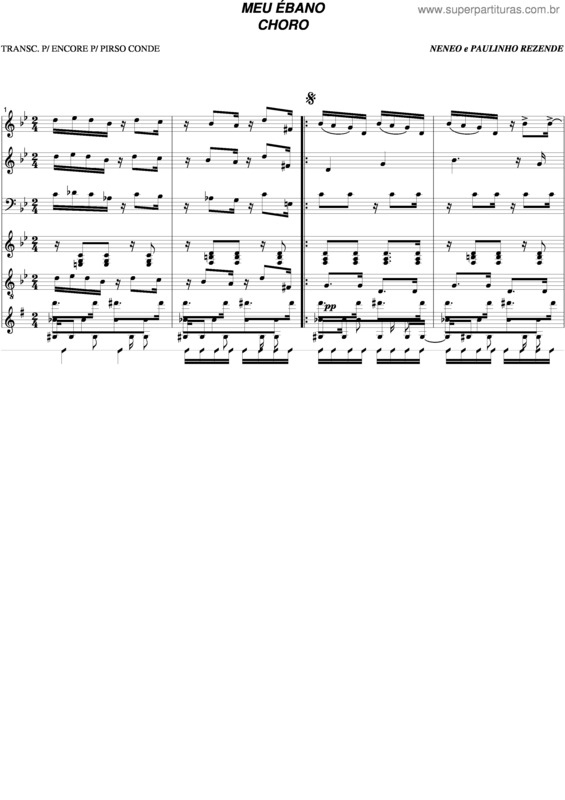 Partitura da música Meu Ébano v.6