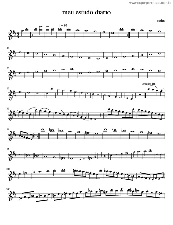 Partitura da música Meu Estudo Diario 1